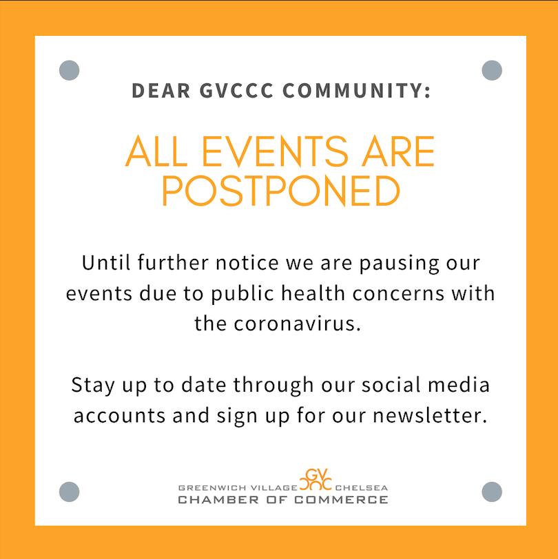 Events are postponed