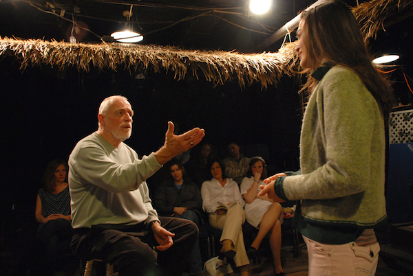 T. Schreiber Studio for Film & Theatre founder Terry Schreiber, seen here teaching an acting class. A March 27 gala celebrates Schreiber’s 80th year and benefits the Studio. Photo by Gilli Getz.