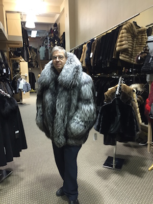 Dimitrios Furs owner Peter Dimitrios at his store. Photo courtesy of Dimitrios Furs