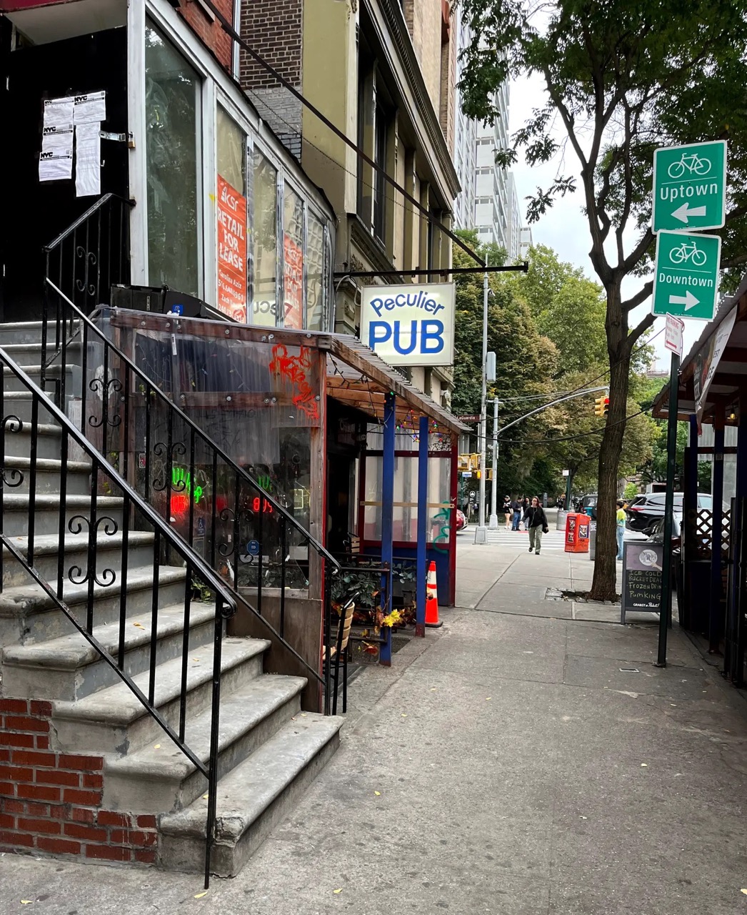 Image if Bar Entrance on NY Street