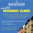 Housing clinic flyer